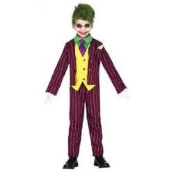 DEGUISEMENT GARCON JOKER CRAZY TAILLE 10-12 ANS