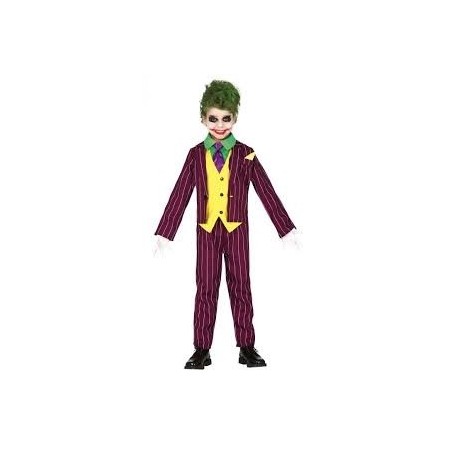 DEGUISEMENT GARCON JOKER CRAZY TAILLE 10-12 ANS