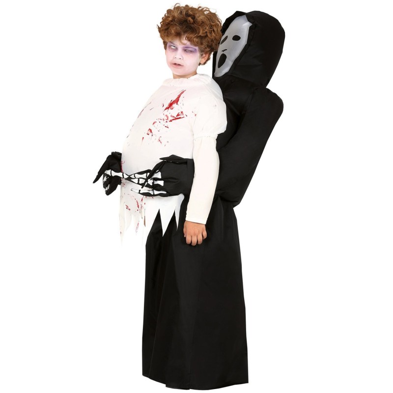 DEGUISEMENT HALLOWEEN ENFANT FANTOME LA MORT GONFLABLE TAILLE 7-9 ANS 