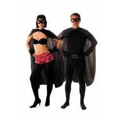 DEGUISEMENT SUPER HEROS CAPE ET MASQUE NOIR