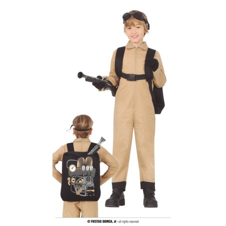 DEGUISEMENT ENFANT CHASSEUR DE FANTOME TAILLE 10-12 ANS 