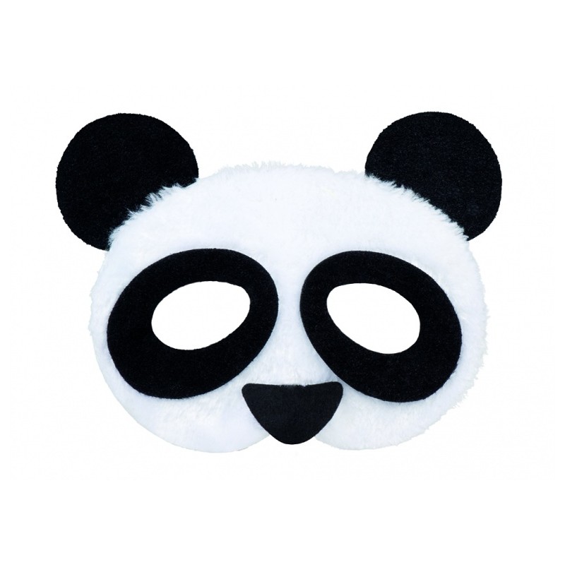 DEMI-MASQUE PELUCHE PANDA