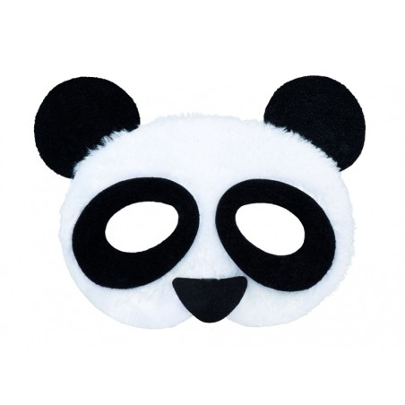 DEMI-MASQUE PELUCHE PANDA