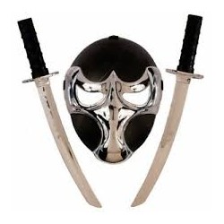 SET NINJA LUXE MASQUE 2 EPEES NOIR 