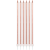 16 BOUGIES ROSE GOLD  15 CM 