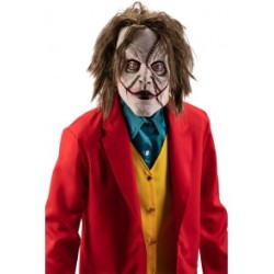 MASQUE CLOWN JOKER AUX CHEVEUX VERTS