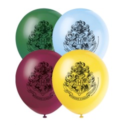 8 BALLONS LATEX HARRY POTTER 30 CM