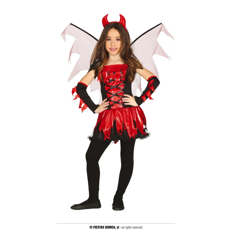 DEGUISEMENT DIABLESSE DE FEU AVEC AILES ROUGE ET NOIR TAILLE 7-9 ANS DEGUISEMENT DIABLESSE DE FEU AVEC AILES ROUGE ET NOIR TAILLE 7-9 ANS