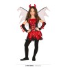 DEGUISEMENT DIABLESSE DE FEU AVEC AILES ROUGE ET NOIR TAILLE 7-9 ANS DEGUISEMENT DIABLESSE DE FEU AVEC AILES ROUGE ET NOIR TAILLE 7-9 ANS