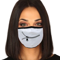 MASQUE CHIRURGICAL COVID TISSU FERMETURE ECLAIR