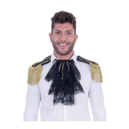 JABOT NOIR + 2 EPAULETTES OR