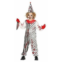 DEGUISEMENT HALLOWEEN ENFANT CLOWN BLANC  TAILLE 10-12  ANS 