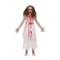 DEGUISEMENT HALLOWEEN ROBE FEMME MARIEE TAILLE 10-12 ANS 