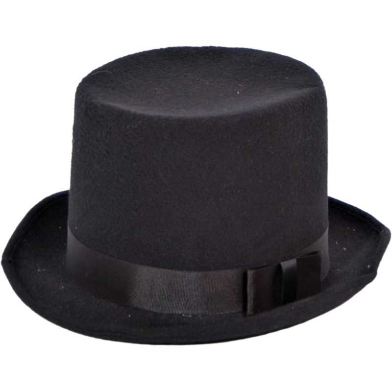 CHAPEAU HAUT DE FORME NOIR TAILLE UNIQUE