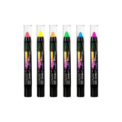 6 CRAYONS DE MAQUILLAGE FLUO 