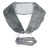 ECHARPE ET BANDEAU CHARLESTONE GRIS 