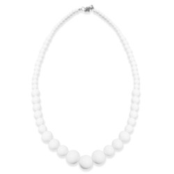 COLLIER DE PERLE BLANCHE DIFFERENTE TAILLE 