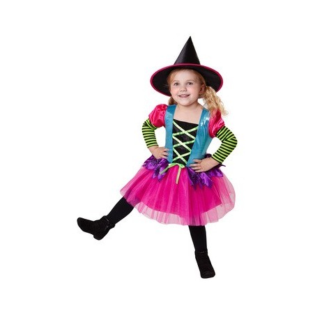 DEGUISEMENT SORCIERE COLOREE TAILLE 158 CM 