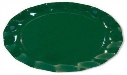 5 ASSIETTES VERT FORET 32.4 CM