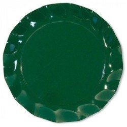 5 ASSIETTES VERT FORET 32.4 CM