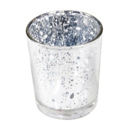 BOUGEOIR ARGENT METAL 5.5 CM X 6.7 CM