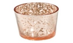 BOUGEOIR ROSE GOLD METAL 5.5 CM X 6.7 CM