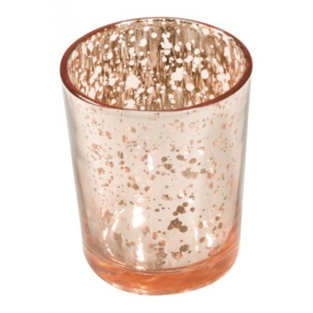 BOUGEOIR ROSE GOLD METAL 5.5 CM X 6.7 CM