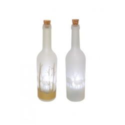 BOUTEILLE TOURBILLON FEERIQUE RENNES FORET AV LEDS 7X30 CM 2 COL ASS
