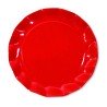 5 SOUS ASSIETTES ROUGE 32.4 CM