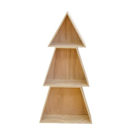 ARBRE DE NOEL BOIS 3 PIECES GIGOGNE 50 X 12 X 100 CM