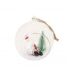 BOULE DE VERRE PÈRE NOEL BARBU 7 X 6.5 X 8 CM BOULE DE VERRE PÈRE NOEL BARBU 7 X 6.5 X 8 CM