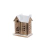 MAISON BOIS NATUREL AV LED 13,5 CM X 8 CM X 15 CM