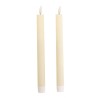 SET 2 BOUGIES FLAMBEAUX CIRE FLAMME REALISTE IVOIRE 2 X 24 CM SET 2 BOUGIES FLAMBEAUX CIRE FLAMME REALISTE IVOIRE 2 X 24 CM