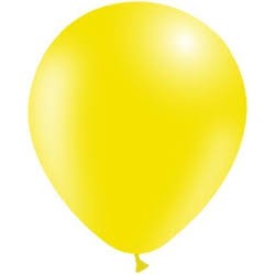 12 BALLONS LATEX 30 CM JAUNE CITRON  BALLOONIA