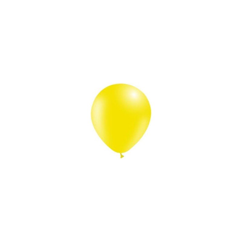 12 BALLONS LATEX 30 CM JAUNE CITRON BALLOONIA