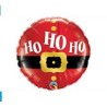 BALLON METALLIQUE ROND HO HO HO SANTA 9" 23 CM  BALLON METALLIQUE ROND HO HO HO SANTA 9" 23 CM