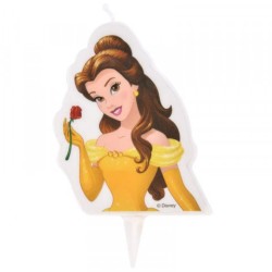 BOUGIE D'ANNIVERSAIRE PRINCESSE DISNEY BELLE 6 X 7.3 CM 