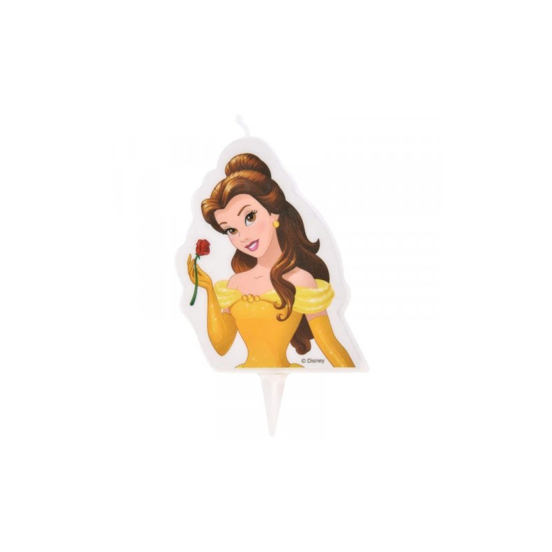 BOUGIE D'ANNIVERSAIRE PRINCESSE DISNEY BELLE 6 X 7.3 CM 