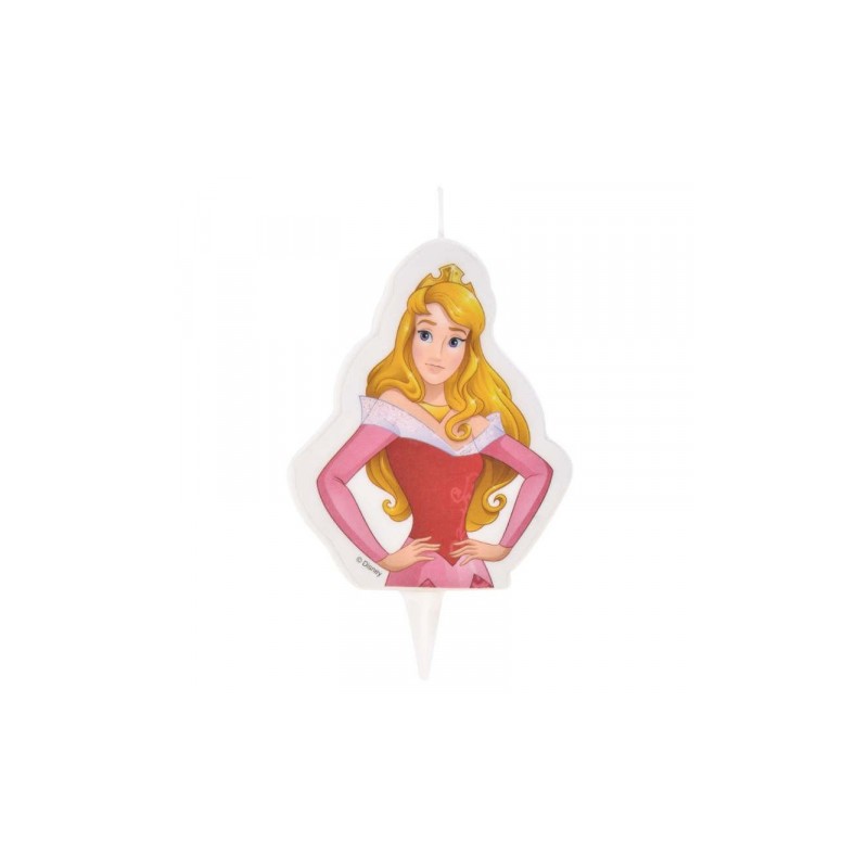 BOUGIE D'ANNIVERSAIRE PRINCESSE DISNEY AURORE  6 X 7.3 CM 