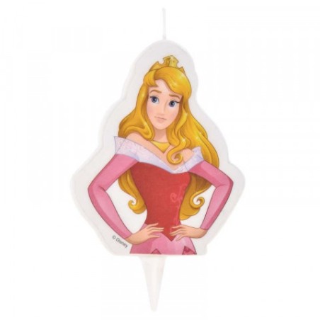 BOUGIE D'ANNIVERSAIRE PRINCESSE DISNEY AURORE  6 X 7.3 CM 