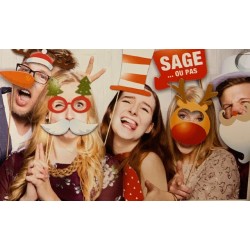 PHOTOBOOTH NOEL ENFANTS SAGE OU PAS 10 PIECES 