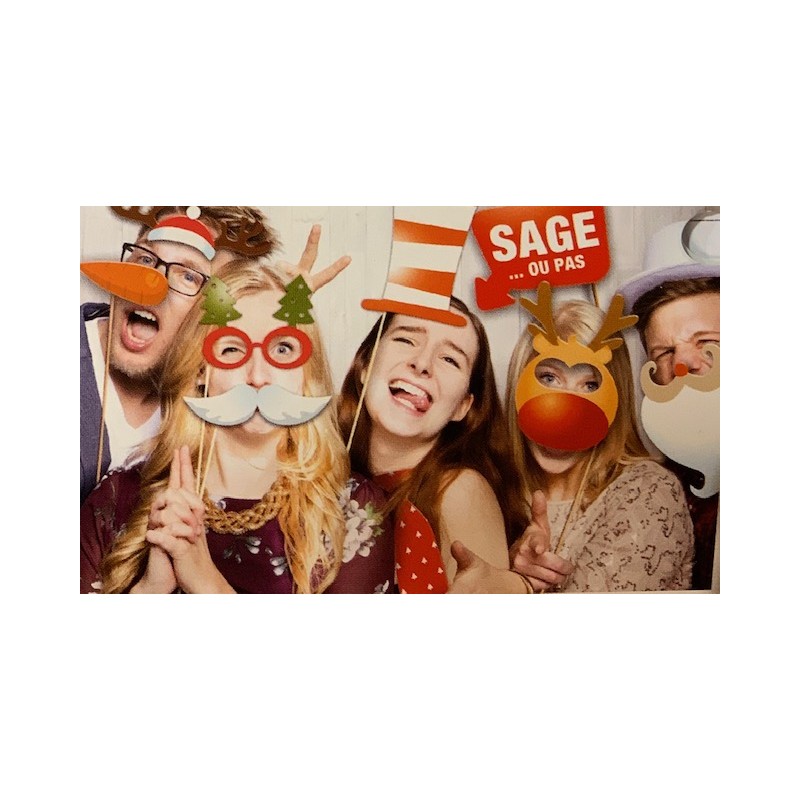 PHOTOBOOTH NOEL ENFANTS SAGE OU PAS 10 PIECES 