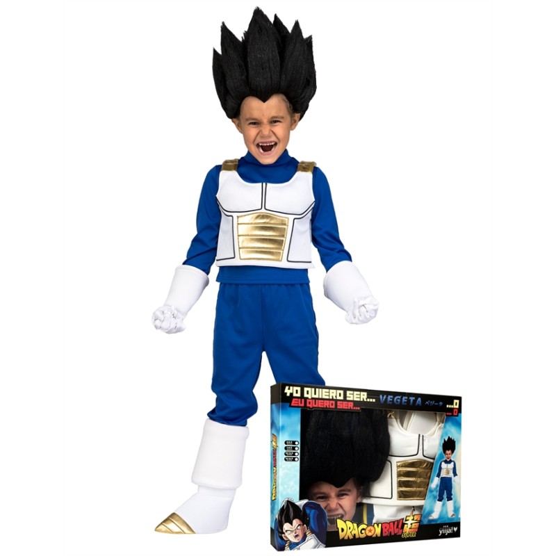 DEGUISEMENT  VEGETA AVEC PERRUQUE 7-9 ANS