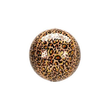 BALLON METALLIQUE ORBZ LEOPARD 38 X 40 CM 