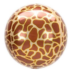 BALLON METALLIQUE ORBZ GIRAFFE 38 X 40 CM 