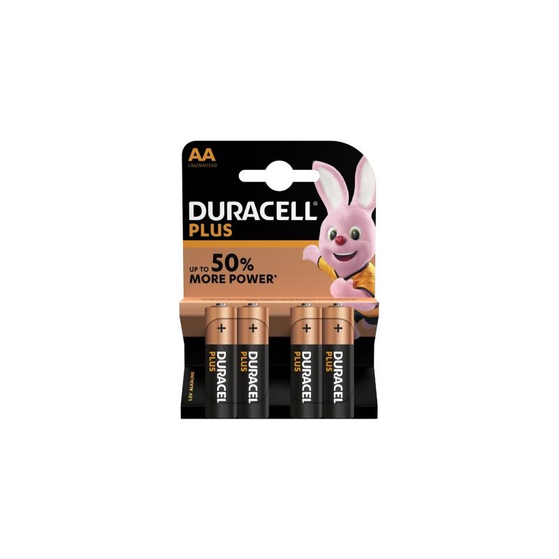 PILE DURACELL AA/LR06 PLUS POWER BLISTER DE 4 