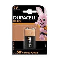 PILE DURACELL PLUS POWER 9 V 6LR61 BLISTER DE 1 