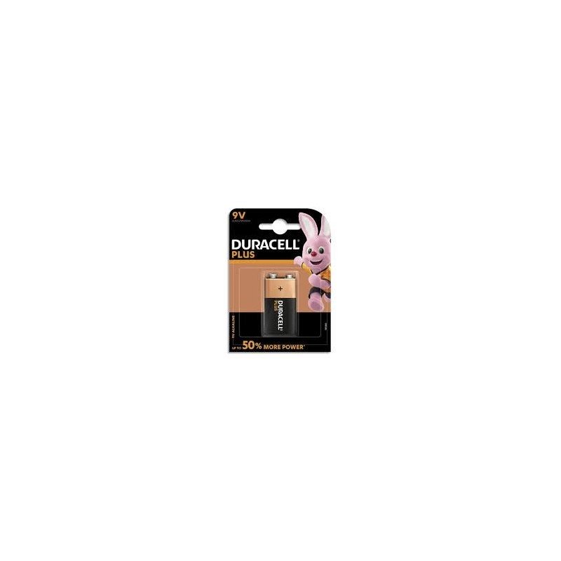 PILE DURACELL PLUS POWER 9 V 6LR61 BLISTER DE 1 