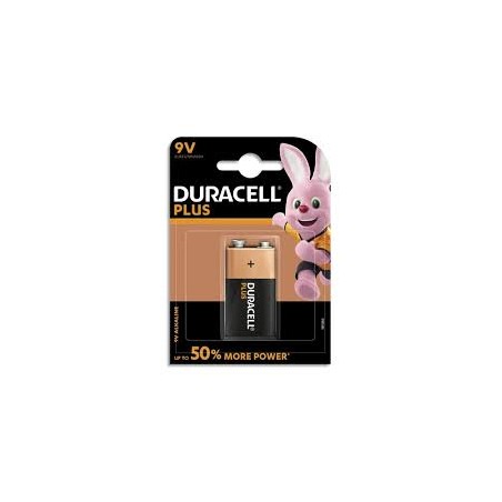 PILE DURACELL PLUS POWER 9 V 6LR61 BLISTER DE 1 