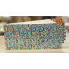 CARTE DOUBLE HAPPY BIRTHDAY THEME BOUTONS   26 X 11 CM 